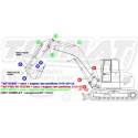 Kit bras AIRMANN AX08-2K (Hitachi EX8-2B) KIT-BRAS-AIRMANN-AX08-2K