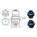 Moteur de translation pour mini pelle (9.3 + 9 trous) TOOMAT 14-AIRMANN-AX48 MTR-TOOMAT14-AIRMANN-AX48