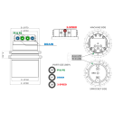 Moteur translation 8+6 + 9+3 trous TOOMAT 2-PELJOB-EB263 MTR-TOOMAT2-PELJOB-EB263