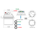 Moteur de translation 9+9trous (2.5 à 3 ton) TOOMAT 32-AIRMANN-AX29U MTR-TOOMAT32-AIRMANN-AX29U