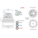 Moteur de translation (20+15 trous) TOOMAT 37-KOMATSU-PC110R-1 MTR-TOOMAT37-KOMATSU-PC110R-1