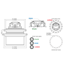 Moteur de translation TOOMAT40 16 TROUS CHASSIS / 22 TROUS BARBOTIN MTR-TOOMAT40