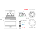 Moteur de translation pour mini pelle (16 + 15 trous) TOOMAT 43 MTR-TOOMAT43