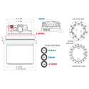 Moteur de translation 9 + 9+9 trous TOOMAT 9-HANIX-H26C MTR-TOOMAT9-HANIX-H26C