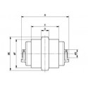 Galet inférieur JCB 801 UF028R0C