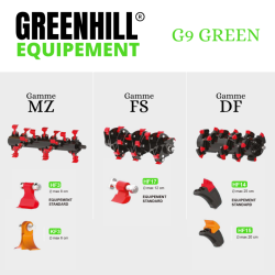 Outils pour épareuses G9 GREEN
