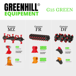 Outils pour épareuses G15 GREEN