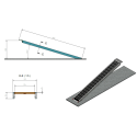 Paire de rampes alu longueur 870 mm (chargement jusqu'à 4,1t)