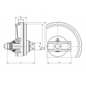 Roue folle KUBOTA KC110H UX023E2F