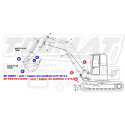 Kit Axes Bagues 8/9/10/11/10 Vérin MOUNIN/CATERPILLAR 303CR