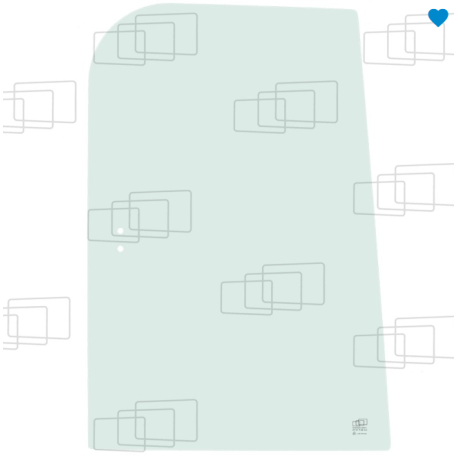 VITRE MAIN DROITE PARTIE HAUTE ARRIERE COULISSANTE KUBOTA KX027-4 / KX030-4 152295F