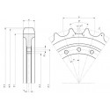 Barbotin LIBRA 224S / 225S / 229S / 230S  UR101V223/ R010109 UR101V223-LIBRA