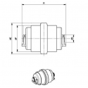 Galet inférieur NEUSON 1502 / 1502RD / 1503 / 1503RD / 1703 UF023Z7C-NEUSON3