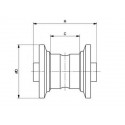 Galet inférieur YANMAR B27 / B27,2 / B27,2A / B3,3 / B3,3A UF075Z1A-YANMAR4