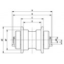 Galet inférieur KOMATSU PC12UU2 / PC15,1 / PC15,2A / PC15,3 UF073Z1A-KOMATSU4