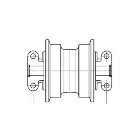 Galet inférieur KOMATSU PC70,7 / PC75,2 / PC75,2 / PC75UU2 UF106K0E-KOMATSU1