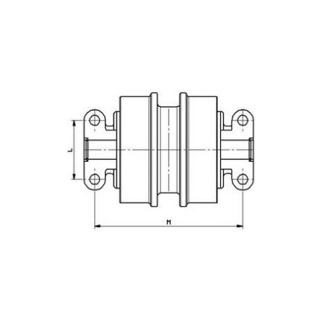 Galet inférieur BITELLI SF102 / SF102C / SF102CR / SF150 / SF200 UF112E0E-BITELLI1