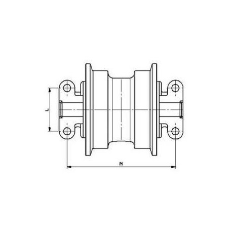 Galet inférieur FIAT KOBELCO E145 UF146H0E-FIATKOBELCO1