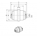 Galet inférieur NEUSON 3503RD / 3703RD / 38Z3 / ET24 UF040Z0C-NEUSON1