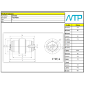 Galet inférieur MESSERSI M28 P a010102 A010102